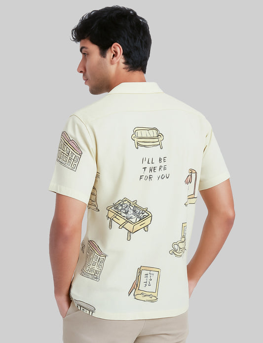 Barbeque Design | Men's Half Sleeve Cotton Shirt - Stylish & Comfortable Casual Wear