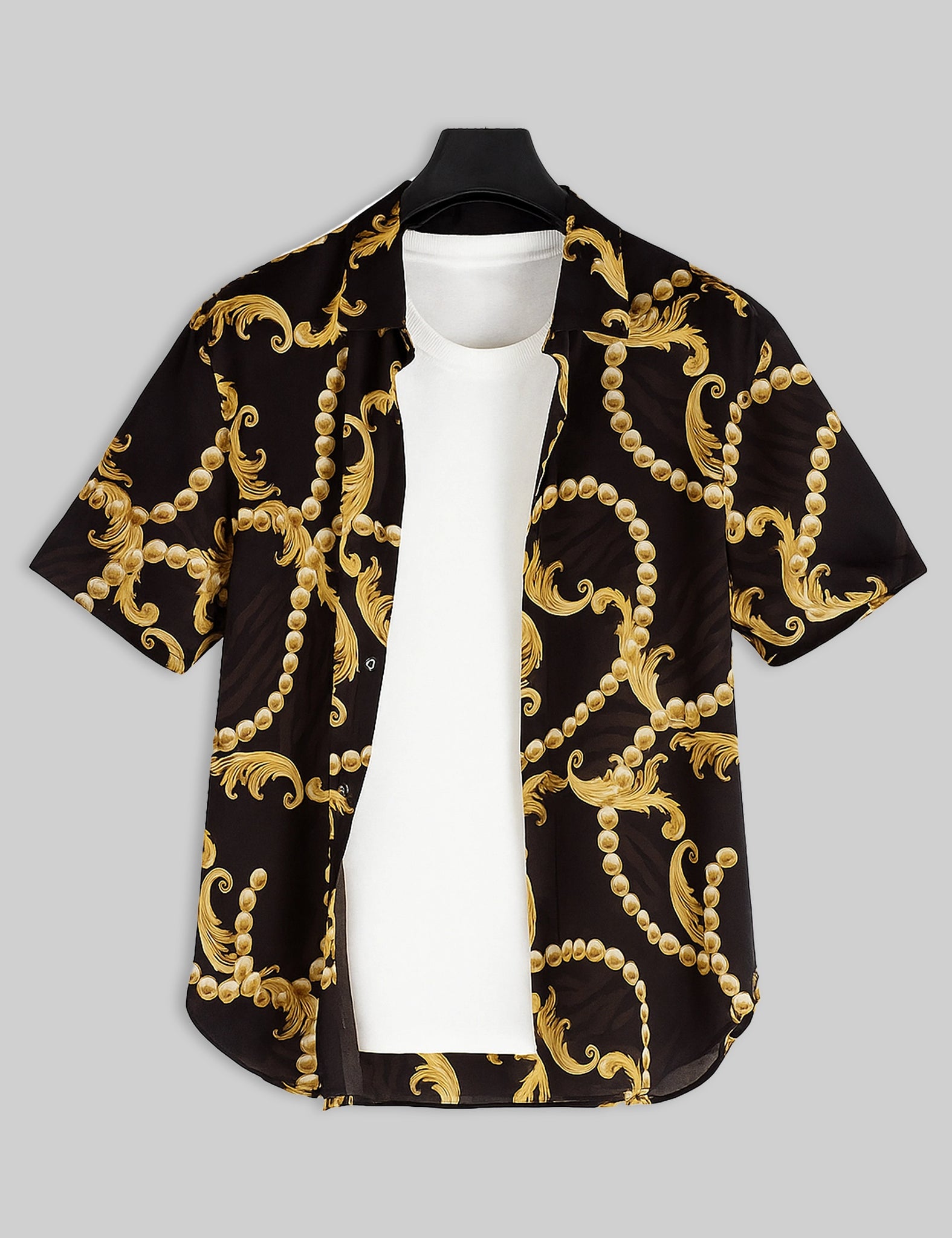 Cheetah Design | Men's Half Sleeve Cotton Shirt - Stylish & Comfortable Casual Wear