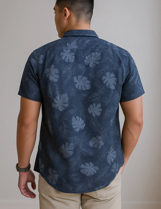 Green Ice Design | Men's Half Sleeve Cotton Shirt - Stylish & Comfortable Casual Wear