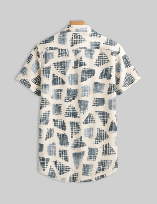 Scratch Design | Men's Half Sleeve Cotton Shirt - Stylish & Comfortable Casual Wear